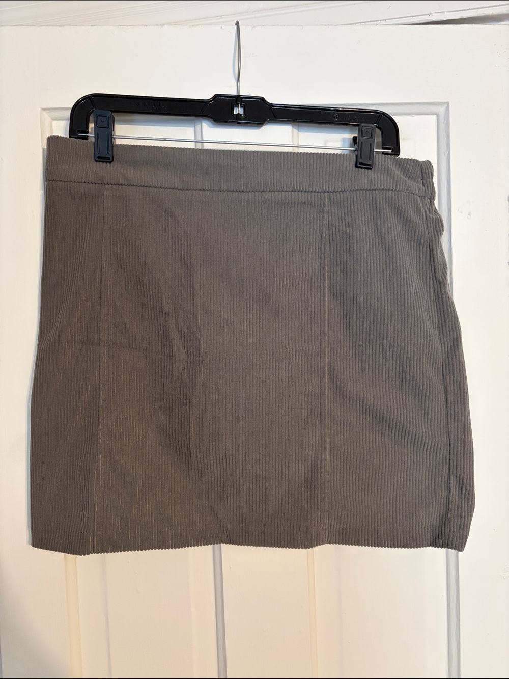 Sincerely Jules Corded Mini Skirt in Gray
